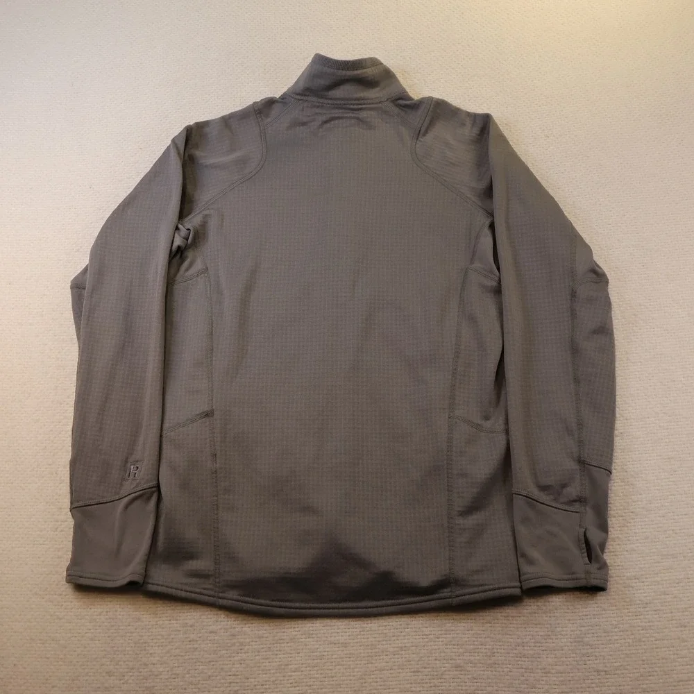 Patagonia Mens Medium R1 Full Zip Fleece Jacket Grey Polartec Power Dry